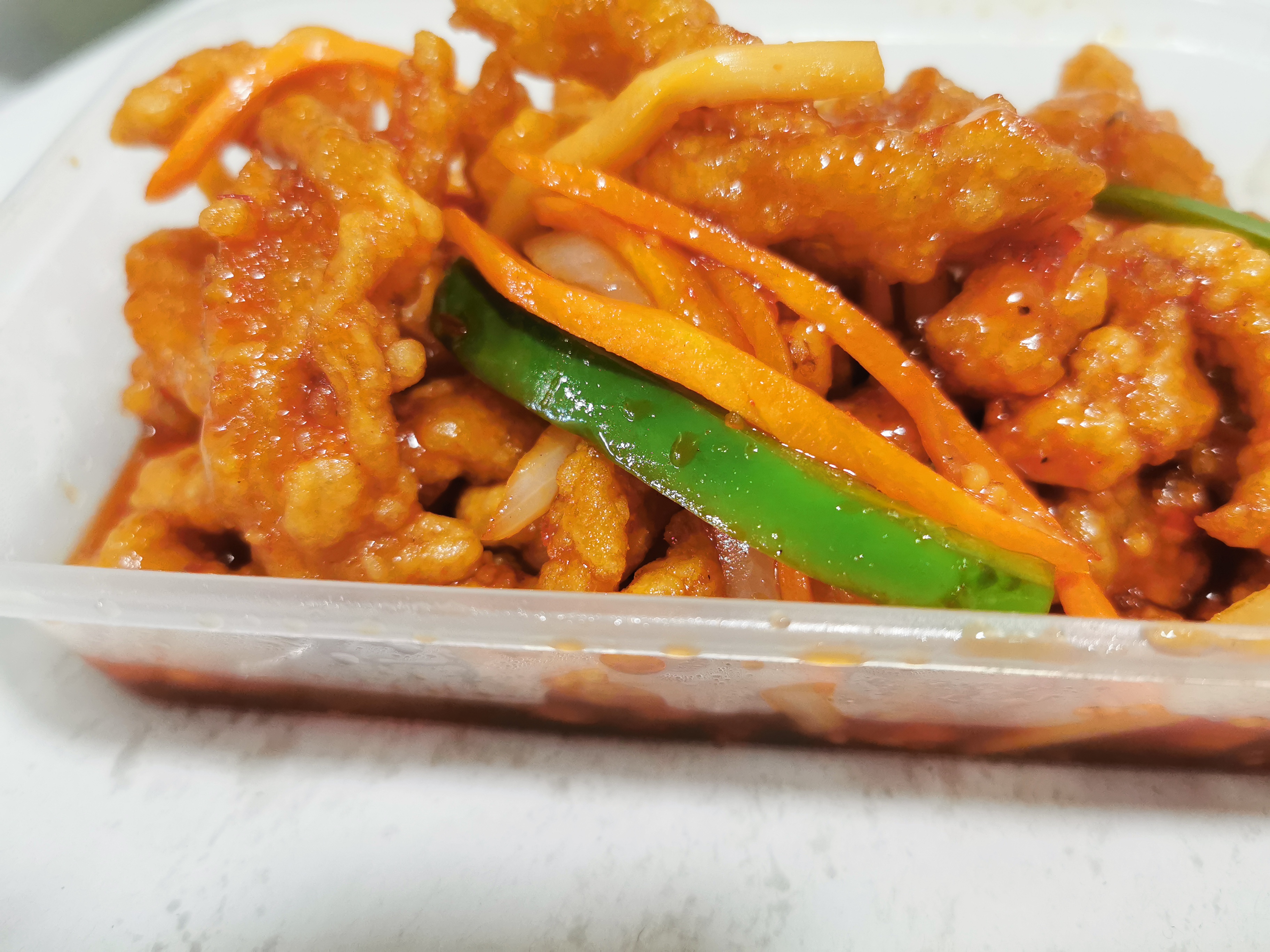 Deep Fried Shredded Chicken in Chilli Sauce