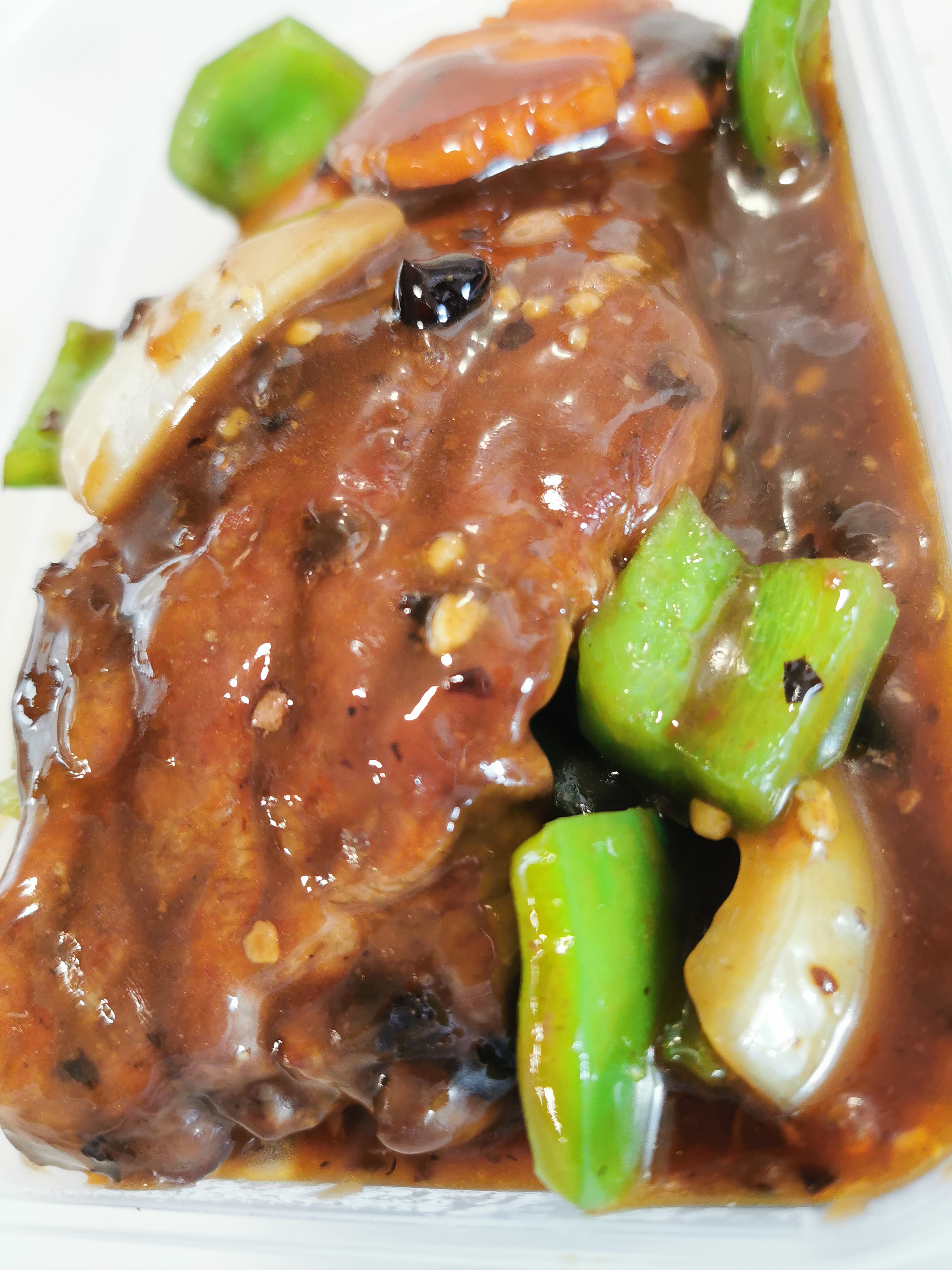 Fillet Steak with Green Pepper in Black Bean Sauce