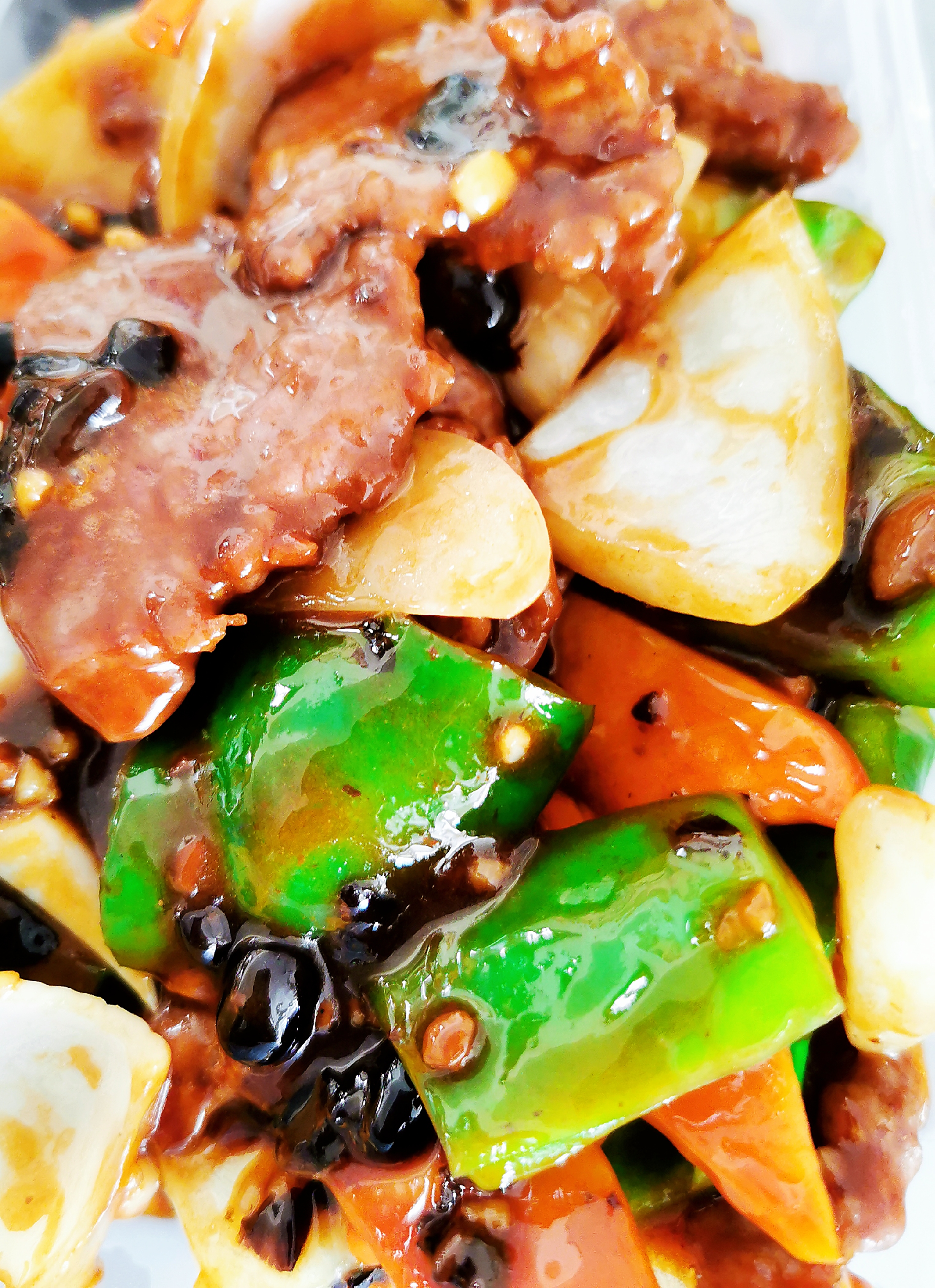 Beef with Green Pepper in Black Bean Sauce