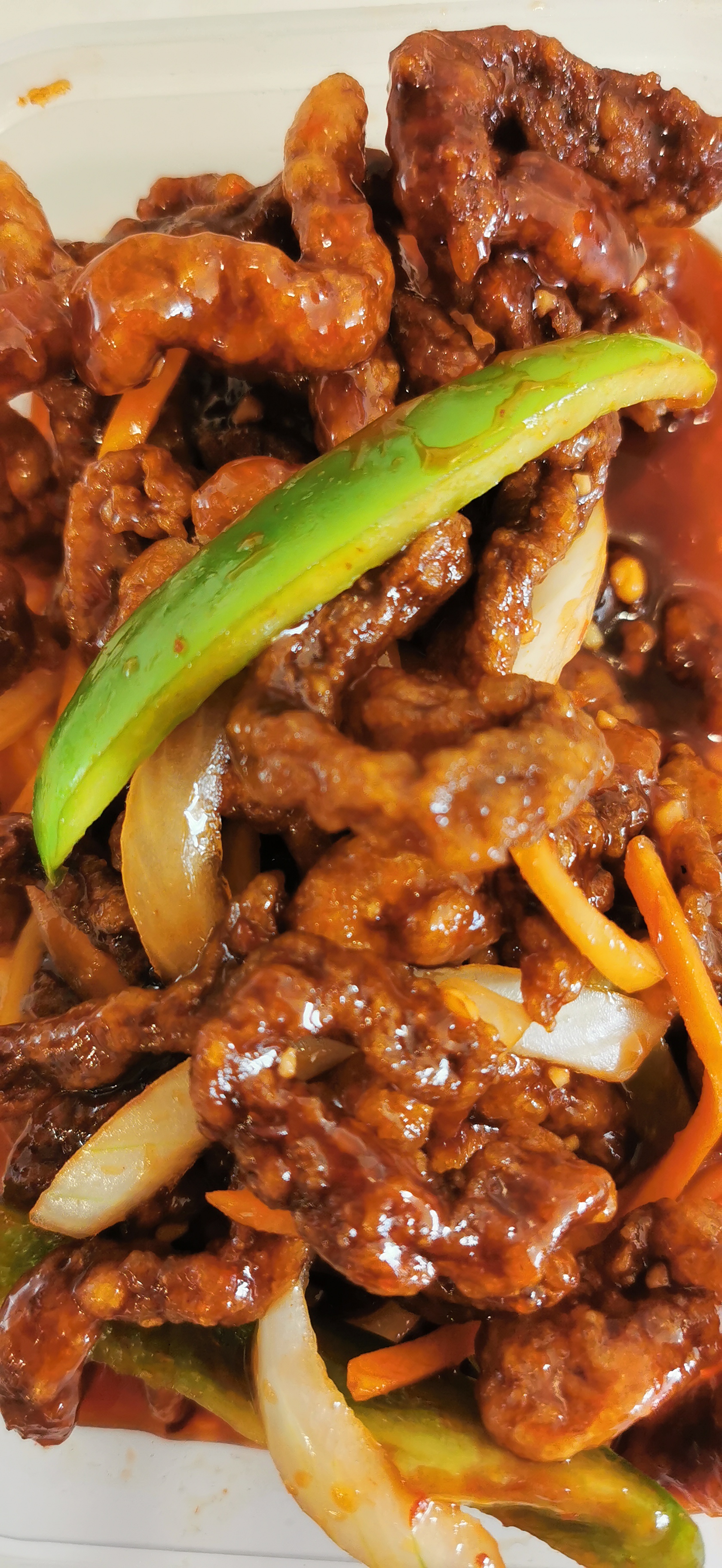 Deep Fried Shredded Beef in Chilli Sauce