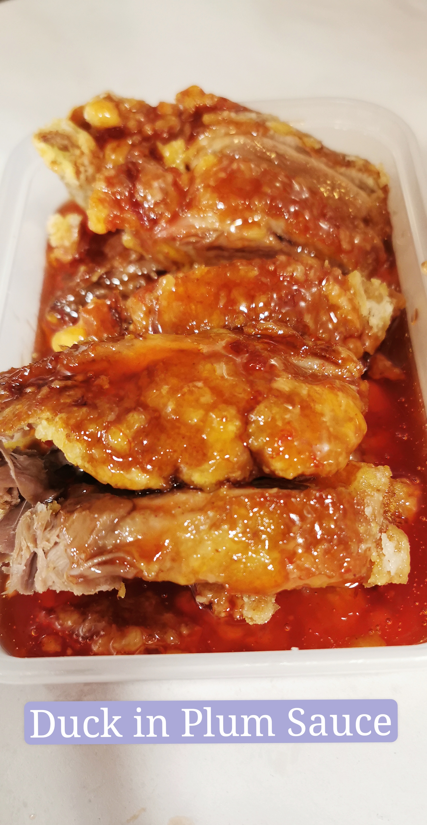 Roast Duck in Plum Sauce
